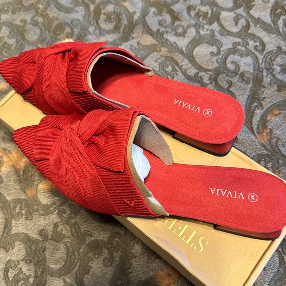 Vivaia Yaffa Mule Ruby Red Size 40 - Picture 2 of 7